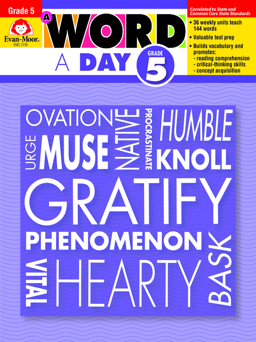 Title details for A Word a Day, Grade 5 by Evan-Moor Educational Publishers - Available